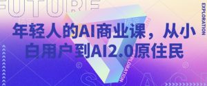 年轻人的AI商业课，从小白用户到AI2.0原住民-林文副业站