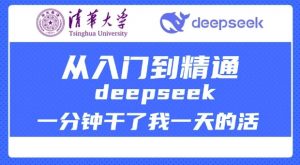 清华大学讲DeepSeek最全教程,从入门到精通,deepseek一分钟干了我一天的活-林文副业站