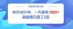 副业她只用了1招,每天30分钟,无脑二创,一天最高1.5k-林文副业站