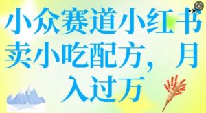 小众赛道小红书卖小吃配方，操作简单，月入过W-林文副业站