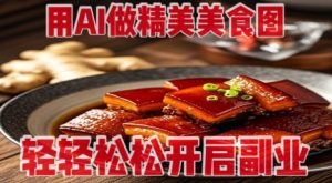 用AI做精美美食图，无需专业设备拍摄，轻轻松松开启副业-林文副业站