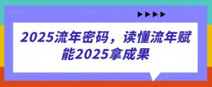 2025流年密码，读懂流年赋能2025拿成果-林文副业站