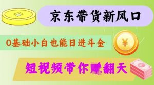 最新京东短视频带货代运营秘籍，轻松躺挣【揭秘】-林文副业站