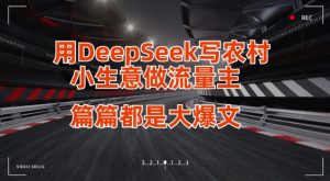 用DeepSeek写小生意做流量主，篇篇都是大爆文-林文副业站