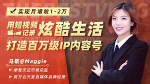 用短视频记录炫酷生活，打造百万级IP内容号，实现月增收1-2万-林文副业站
