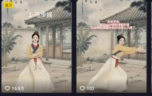 养生赛道新玩法，利用古人跳操，9条作品涨粉4.5W，没有技术含量，新人小白能轻松制作-林文副业站