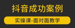 参哥抖音MCN孵化课程，以实战经验分享抖音如何做的方法及变现逻辑价值4980元（完结）-林文副业站