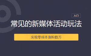2020常见的新媒体活动玩法实现零成本涨粉数万-林文副业站